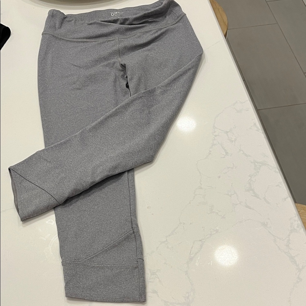 Athleta Kids Shimmering Gray Leggings